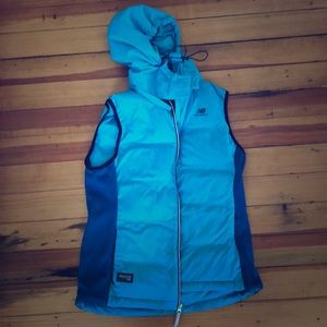 New Balance hooded puffy vest